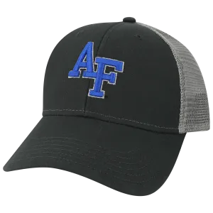 Air Force Falcons Black/Dark Grey Lo-Pro Snapback Adjustable Trucker Hat