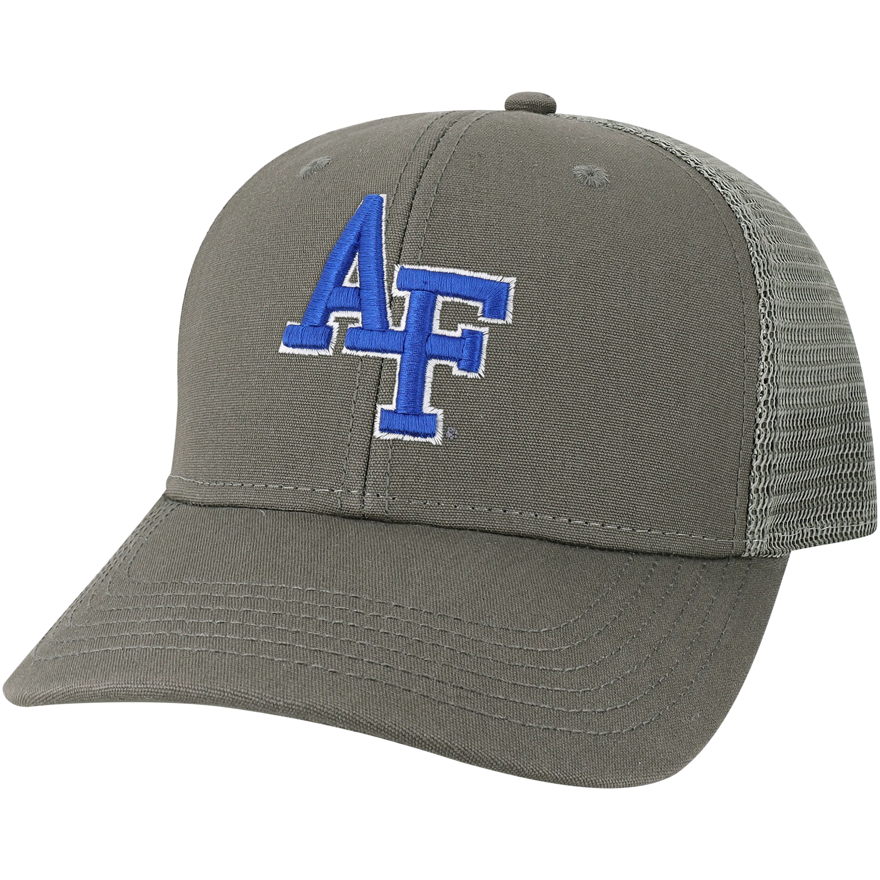 Air Force Falcons Dark Grey Mid-Pro Snapback Adjustable Trucker Hat