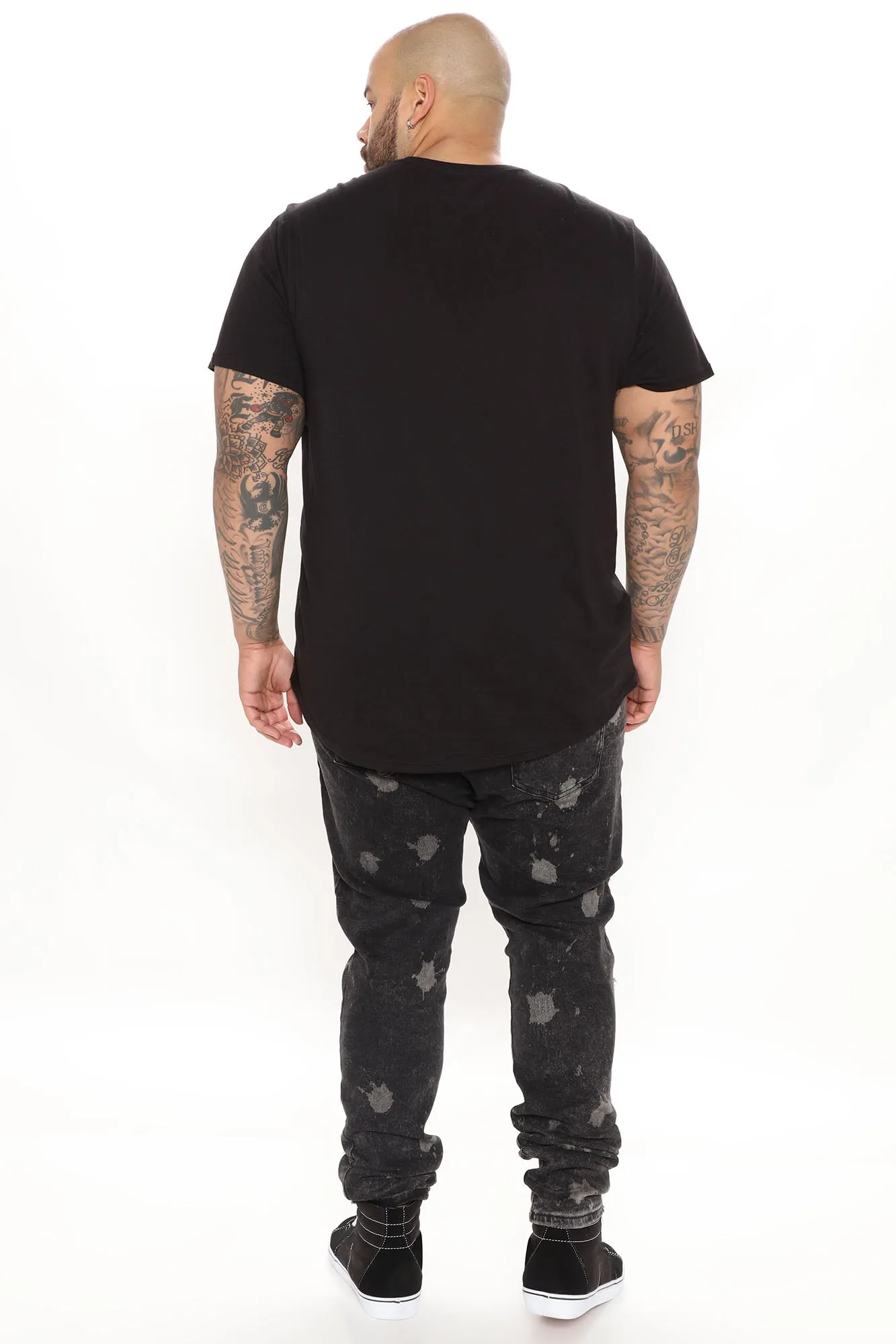 All Out Ripped Stacked Skinny Jeans - Black