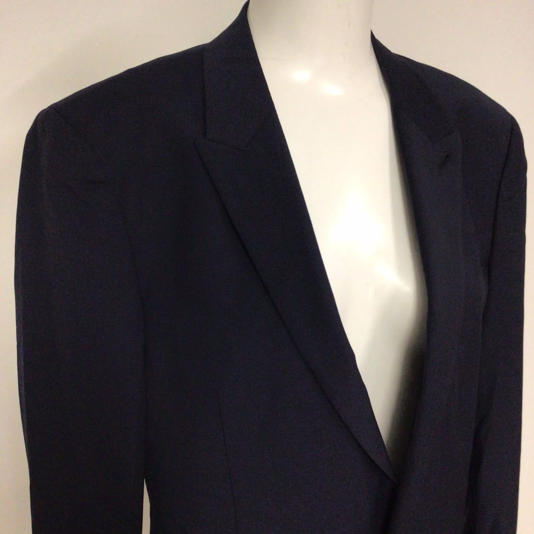 AllSaints Navy Blue One Button Blazer Jacket Size Ch40" (approx.)