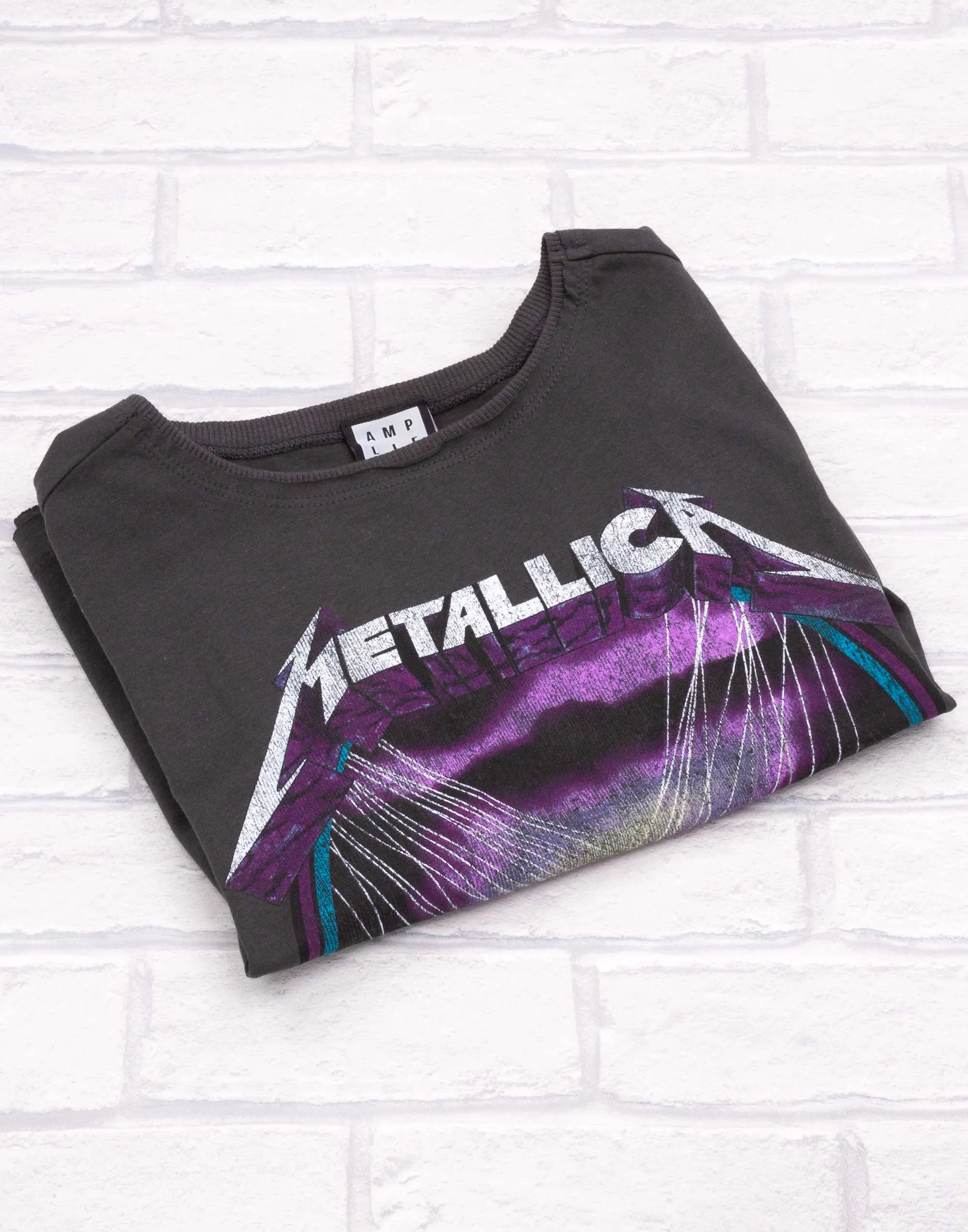 Amplified Metallica Master Of Puppets Women's Cropped T-Shirt