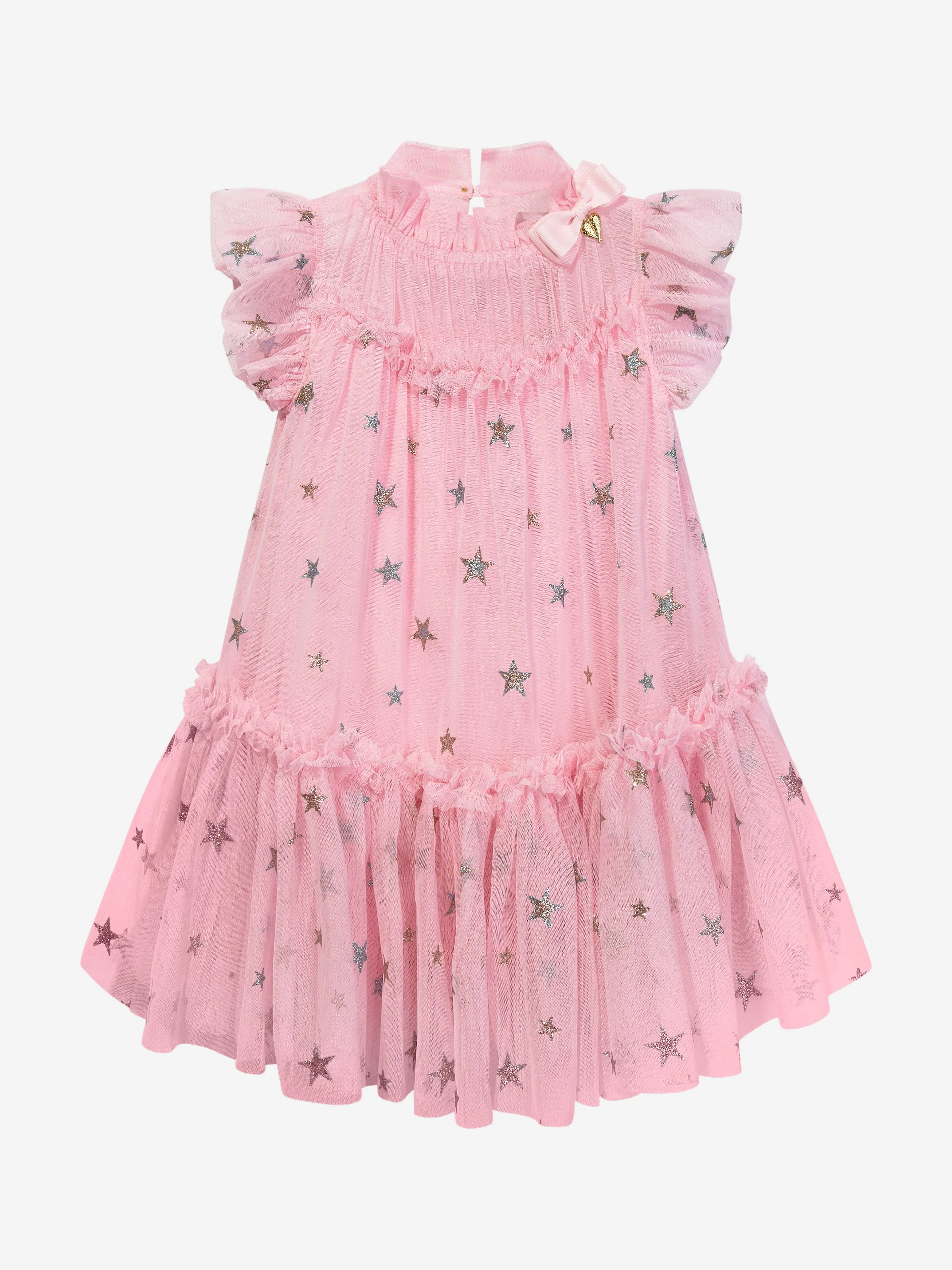 Angels Face Girls Marigold Star Dress in Pink