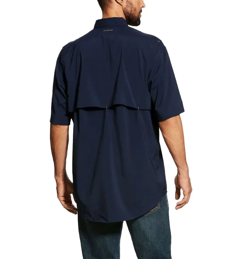 Ariat Men's Rebar Made Tough VentTEK Short Sleeve Work Blue Shirt