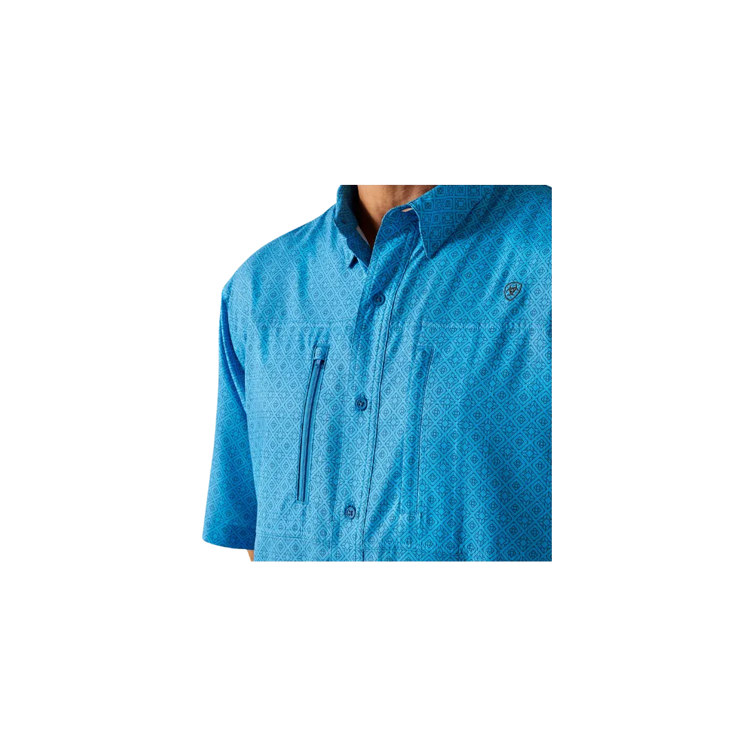 Ariat Men's Venttek Classic Fit Brilliant Blue Shirt