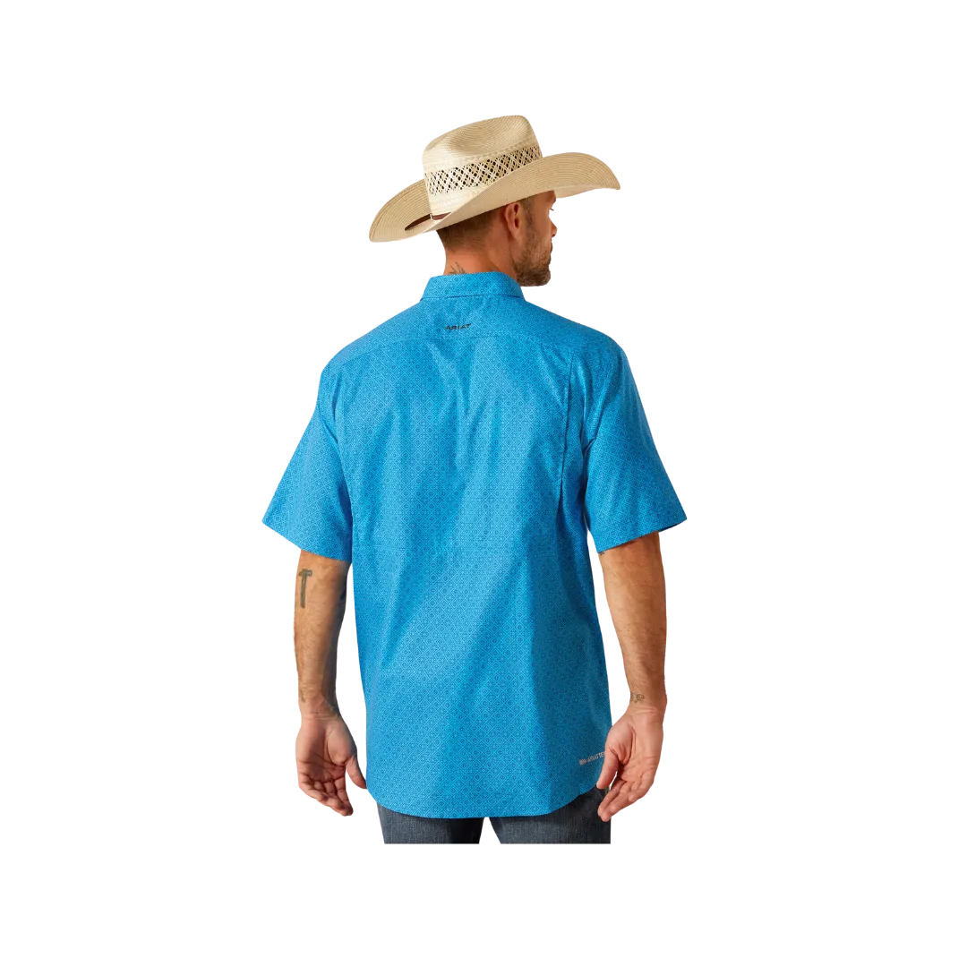 Ariat Men's Venttek Classic Fit Brilliant Blue Shirt