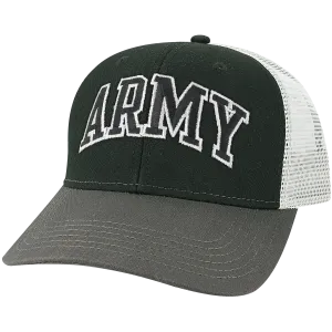 Army Black Knights Black/Dark Grey/Silver Mid-Pro Snapback Adjustable Trucker Hat