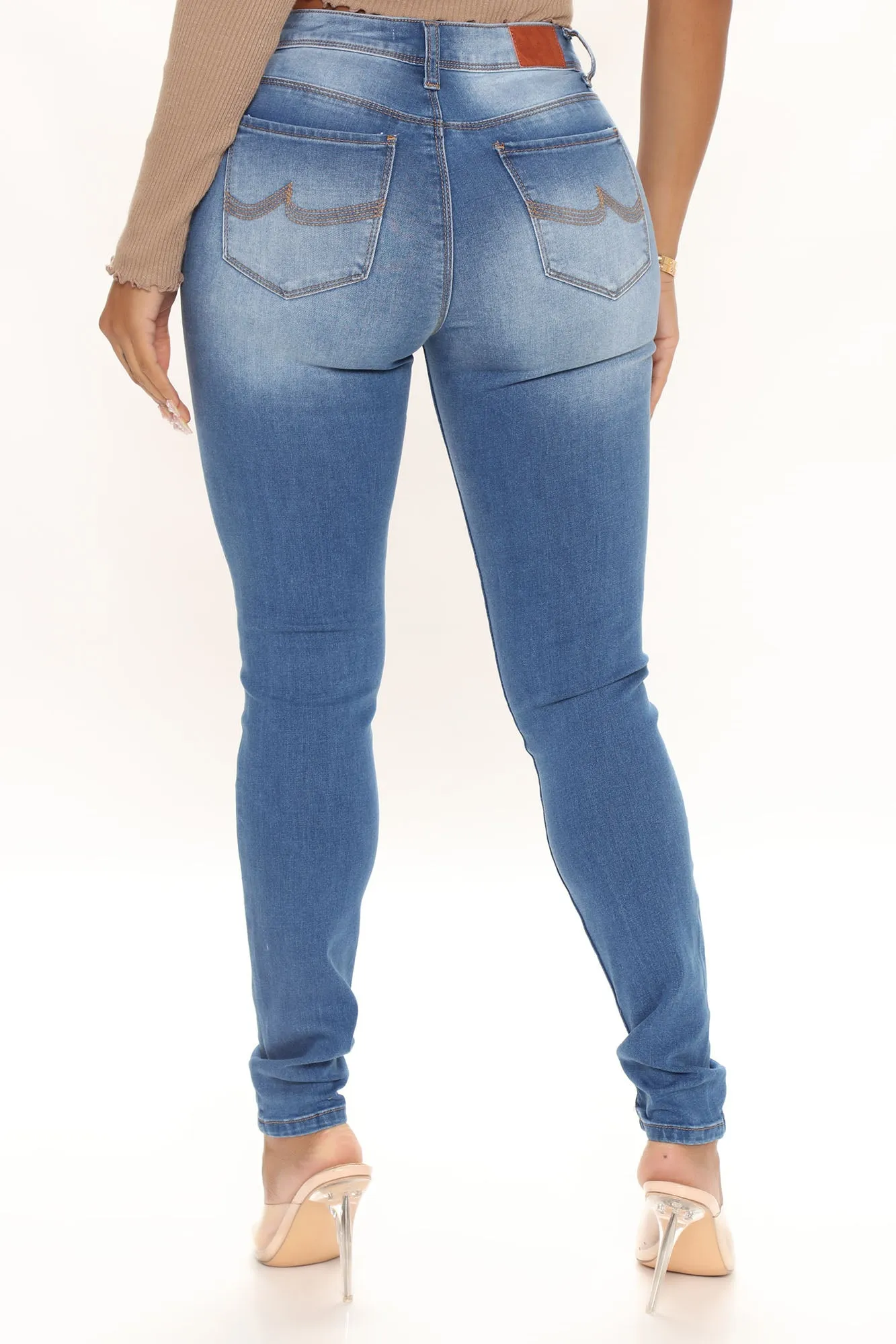 Better For You Stretch Skinny Jeans - Medium Blue Wash