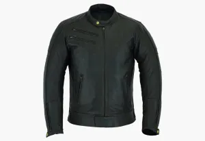 BGA Element Leather Motorcycle Jacket Brown