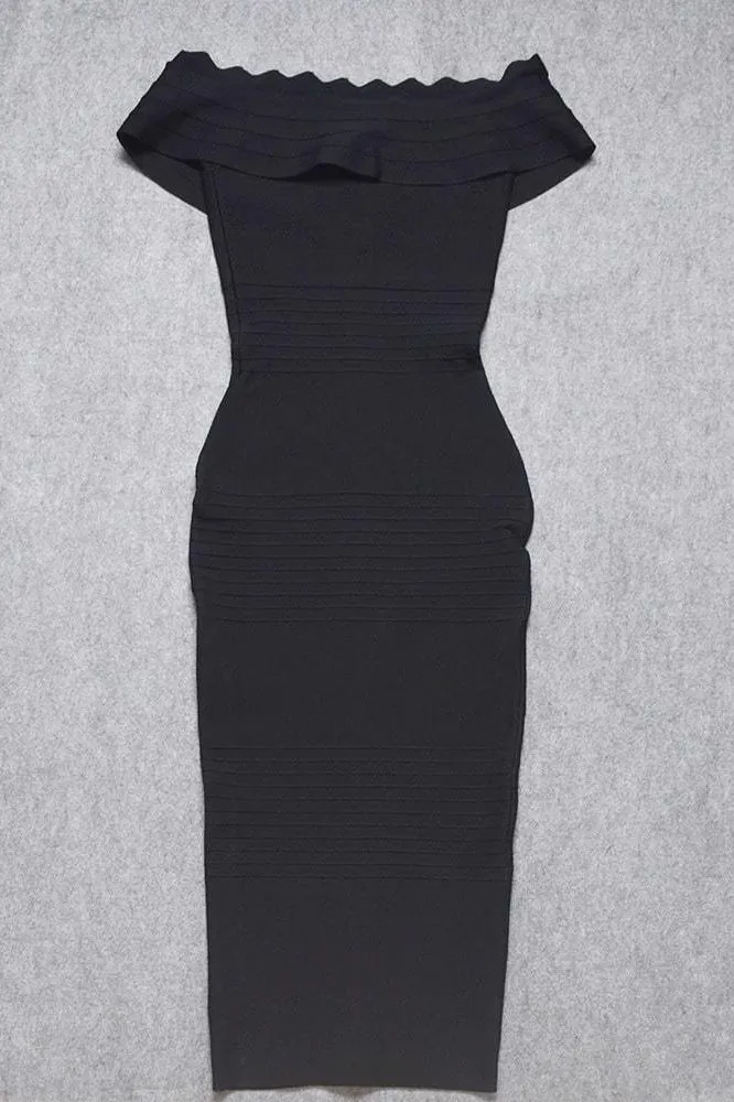 Billie Bandage Midi Dress - Classic Black