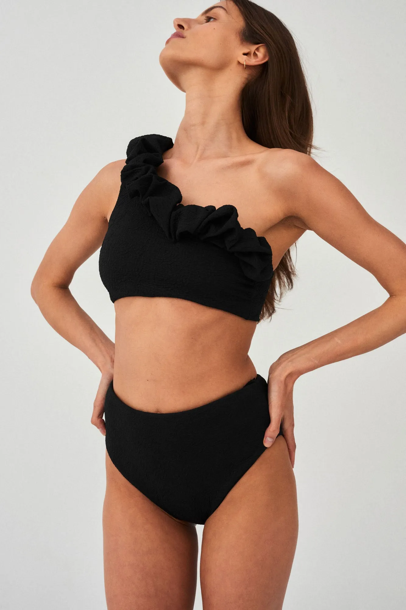 Birth of Venus Bikini Top Black