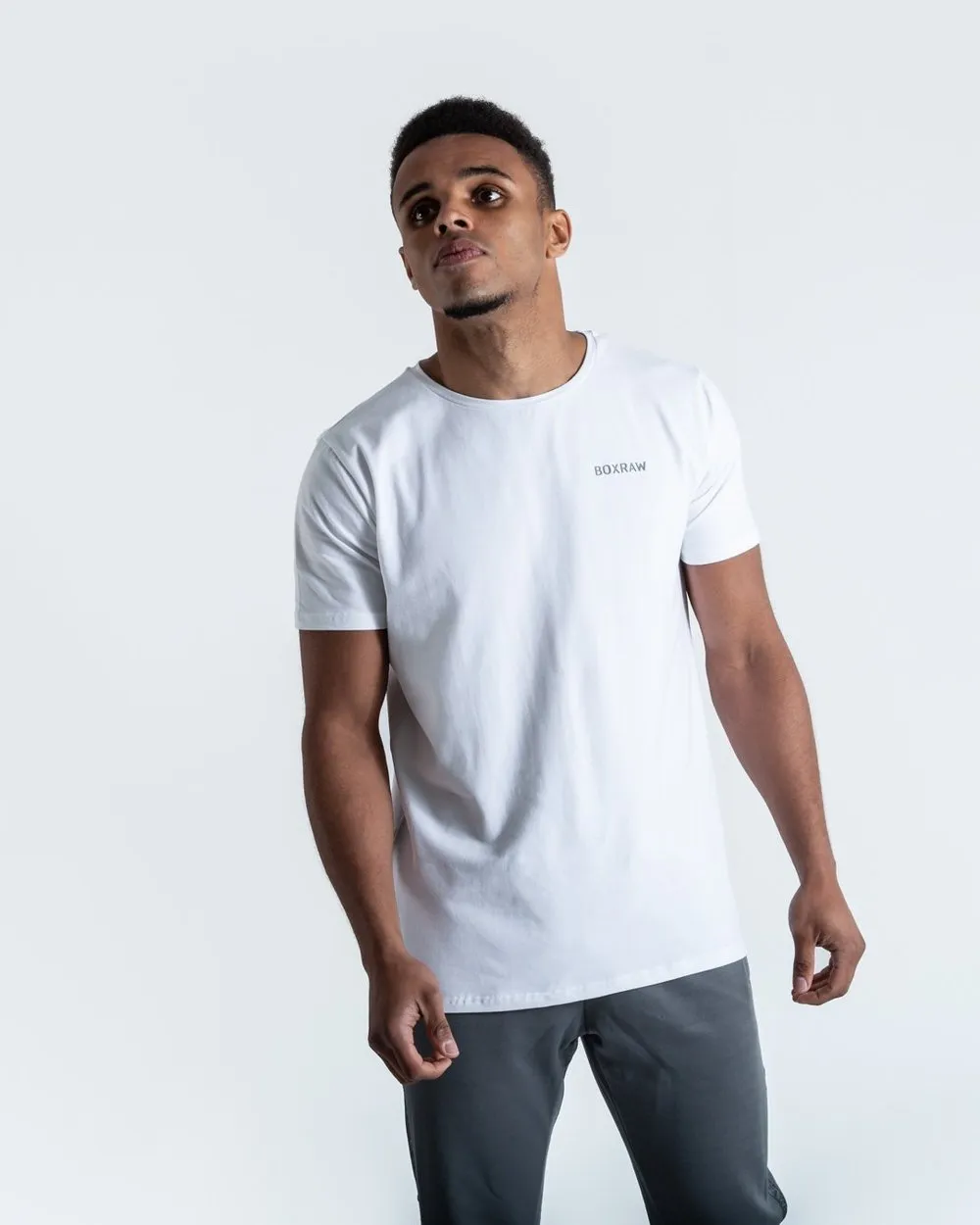 BOXRAW LOGO T-SHIRT - WHITE