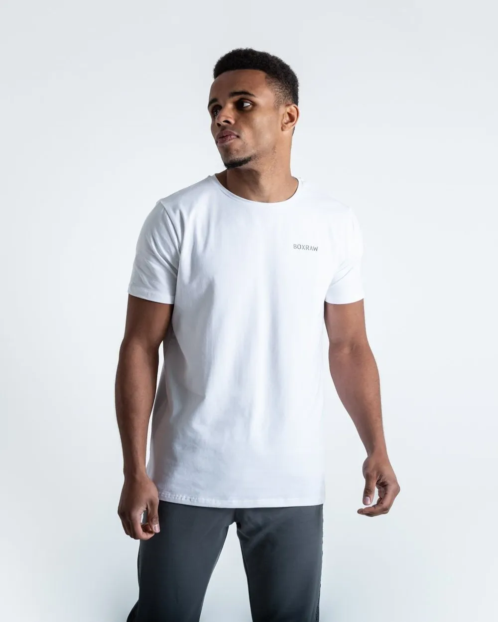 BOXRAW LOGO T-SHIRT - WHITE