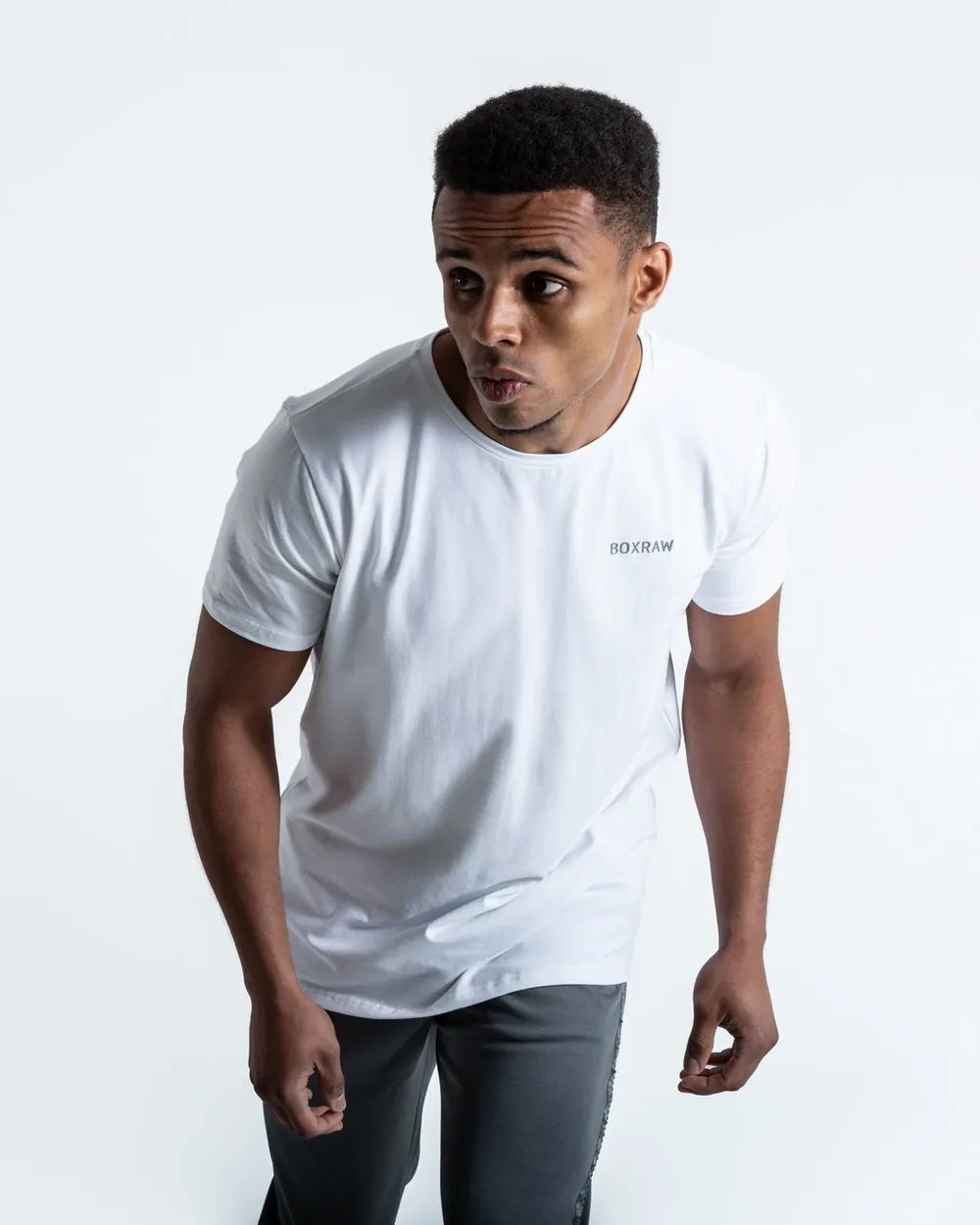 BOXRAW LOGO T-SHIRT - WHITE