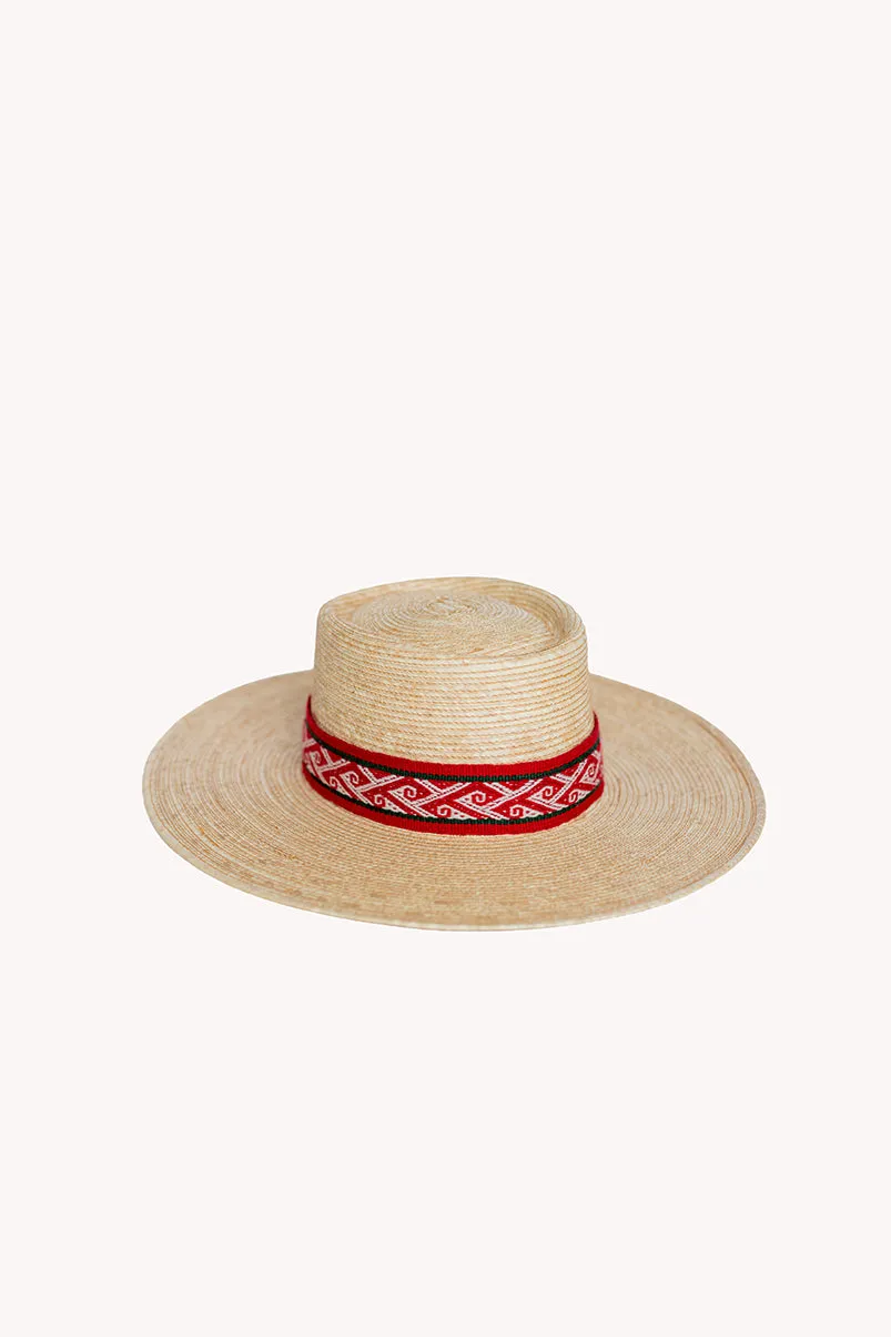 Bucket Palm Leaf Straw Hat