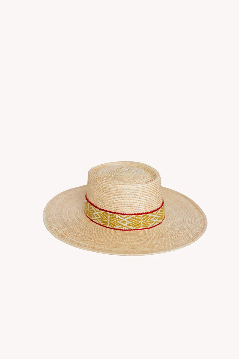 Bucket Palm Leaf Straw Hat