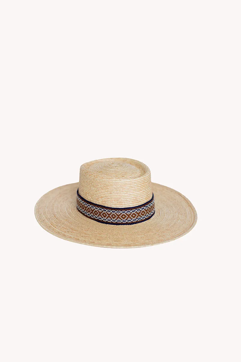 Bucket Palm Leaf Straw Hat