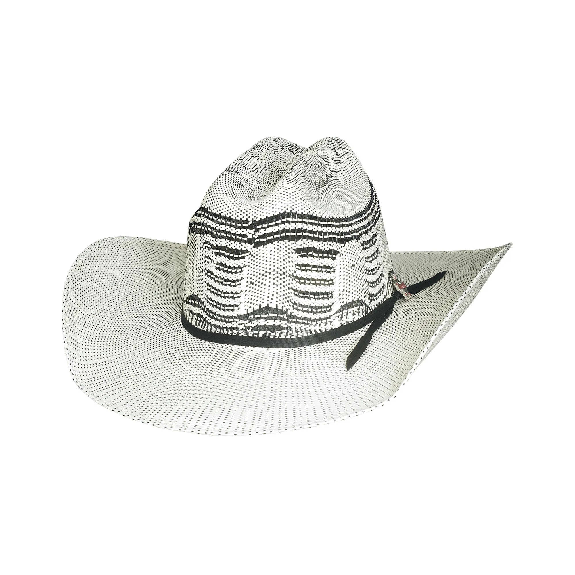 Bullhide Hats Ivory & Black 25X Buck Off Bangora Western Straw Hat