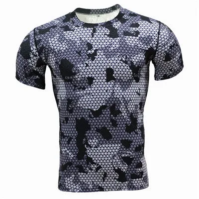 Camouflage Quick Dry Slim Fit Compression Tees