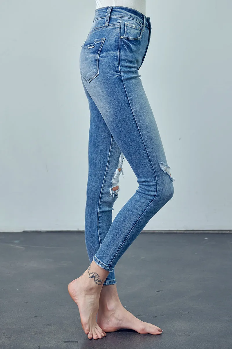 Charlize High Rise Ankle Skinny Jeans