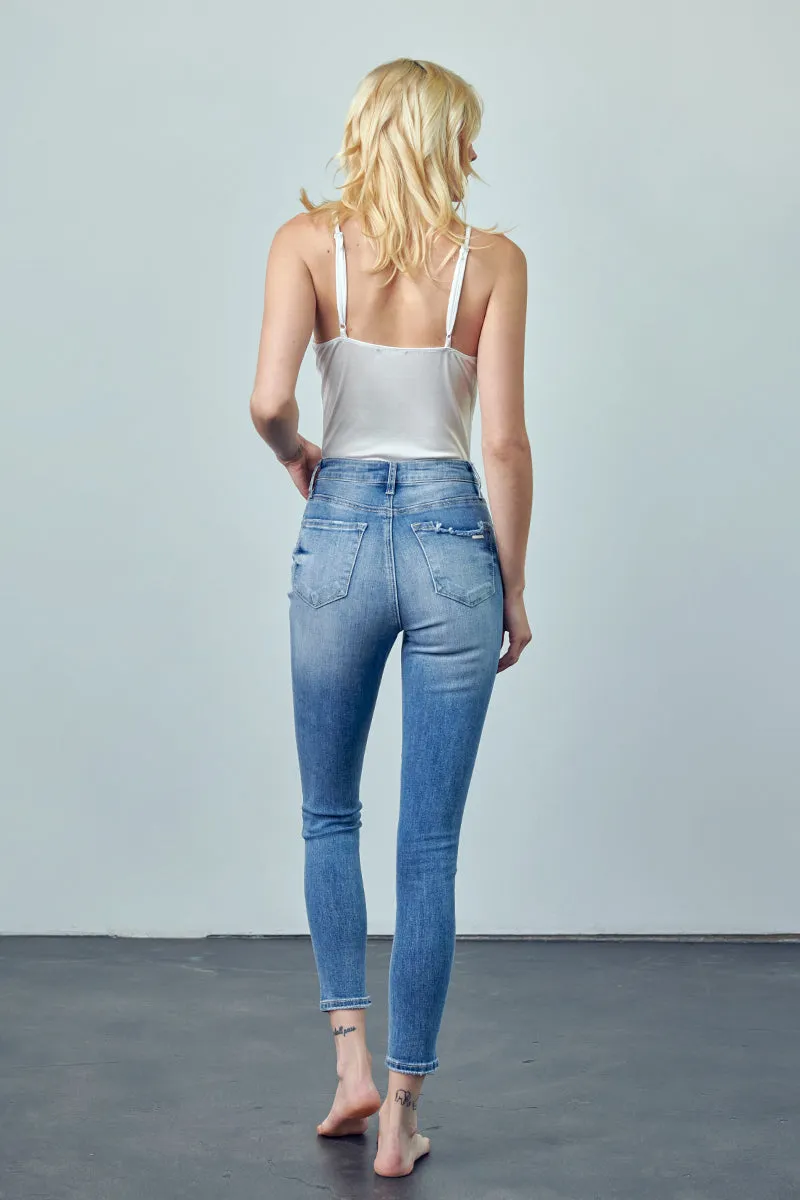 Charlize High Rise Ankle Skinny Jeans