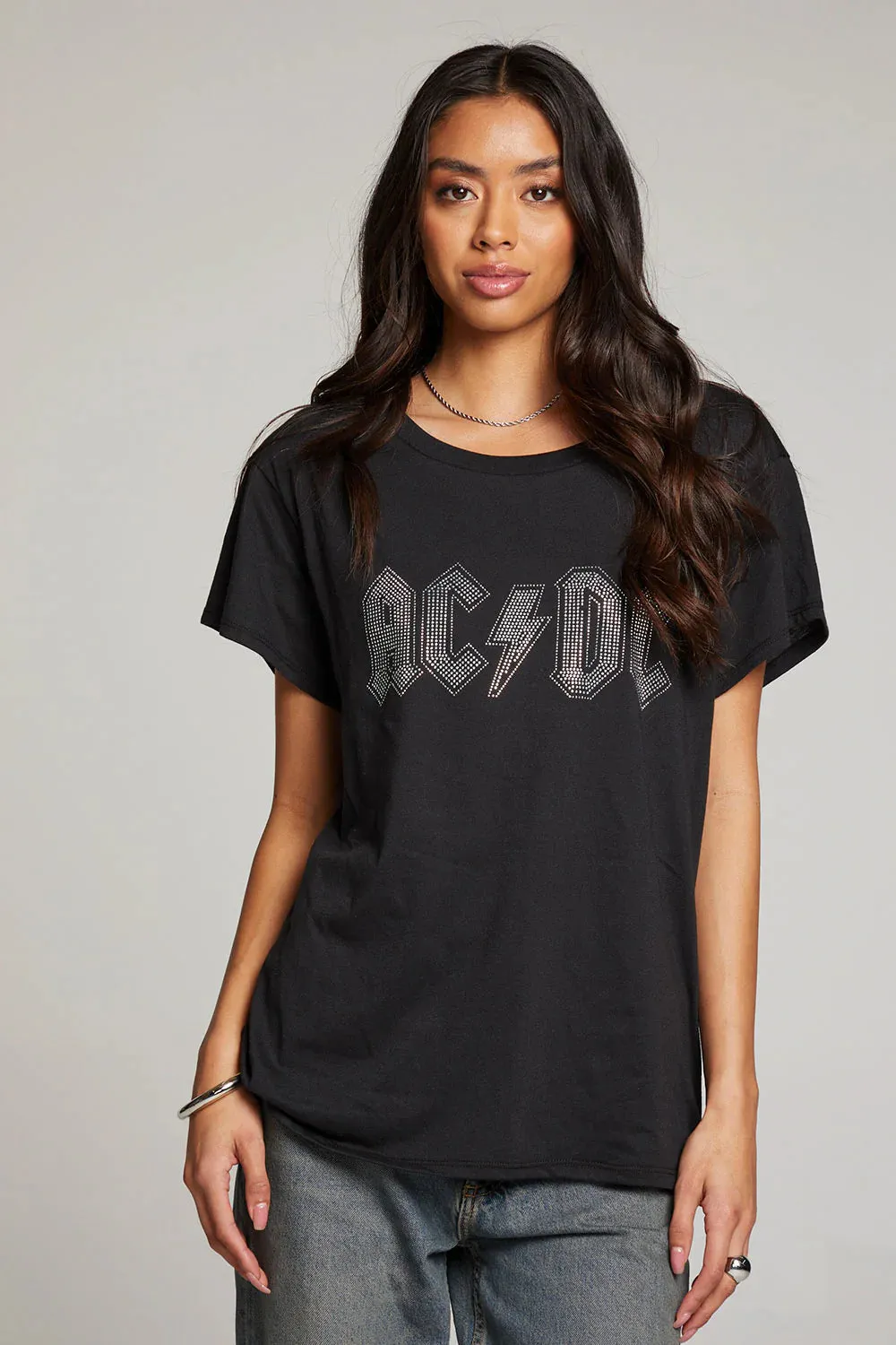 Chaster Studded AC/DC Band Tee