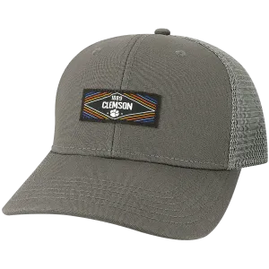 Clemson Dark Grey Trucker Mid-Pro Snapback