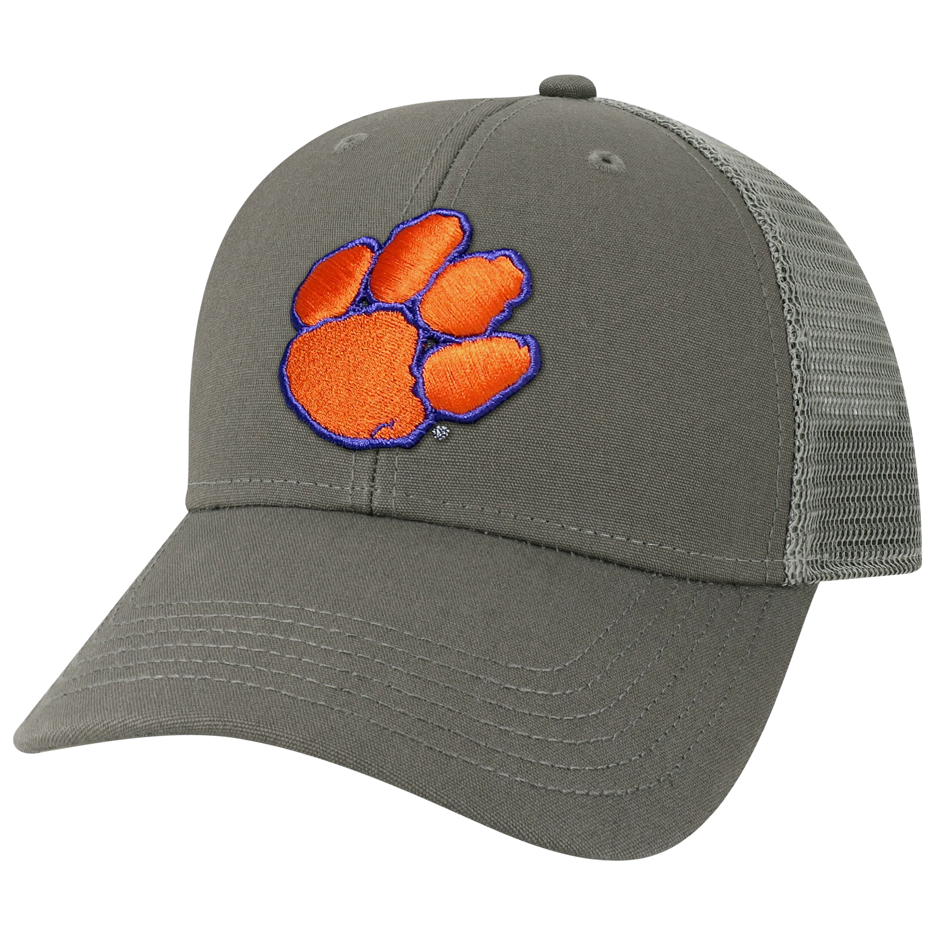 Clemson Tigers Dark Grey Lo-Pro Snapback Adjustable Trucker Hat