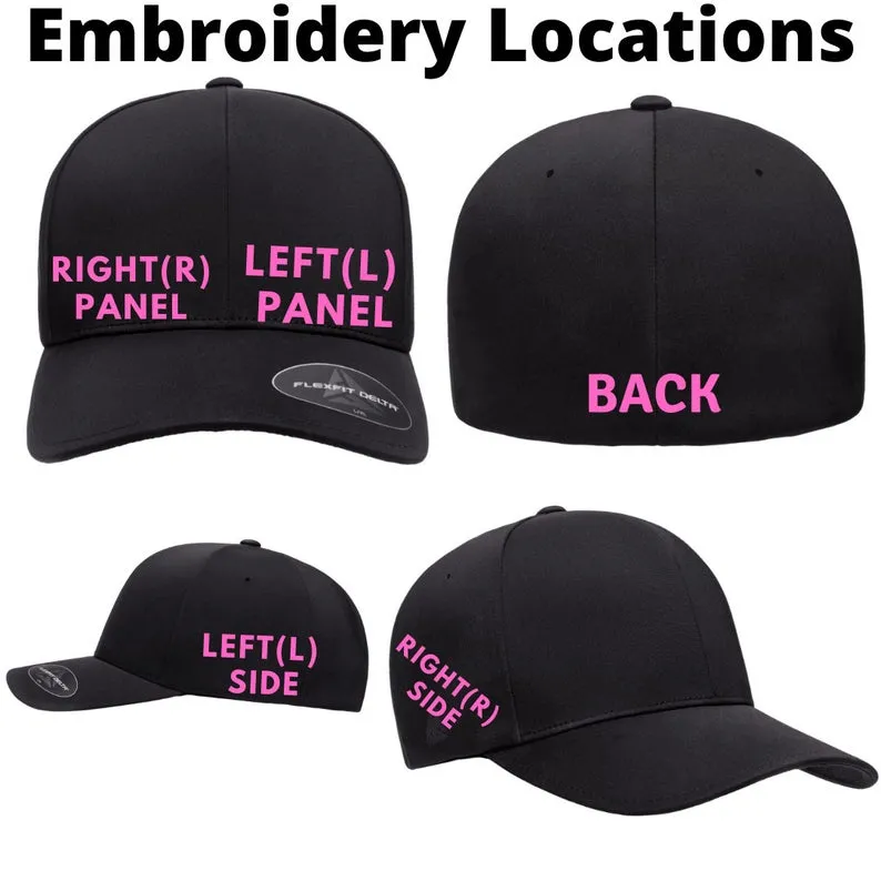 Custom Embroidery, 6477 Flexfit Wool Blend Hats