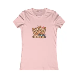 Cute Yorkie Womens Tshirt  Comfy Bella Canvas style shirt for women