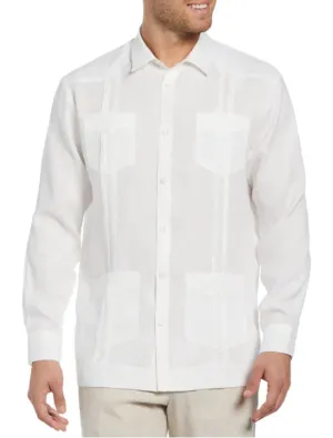 D’Accord Men's White Cuban Guayabera