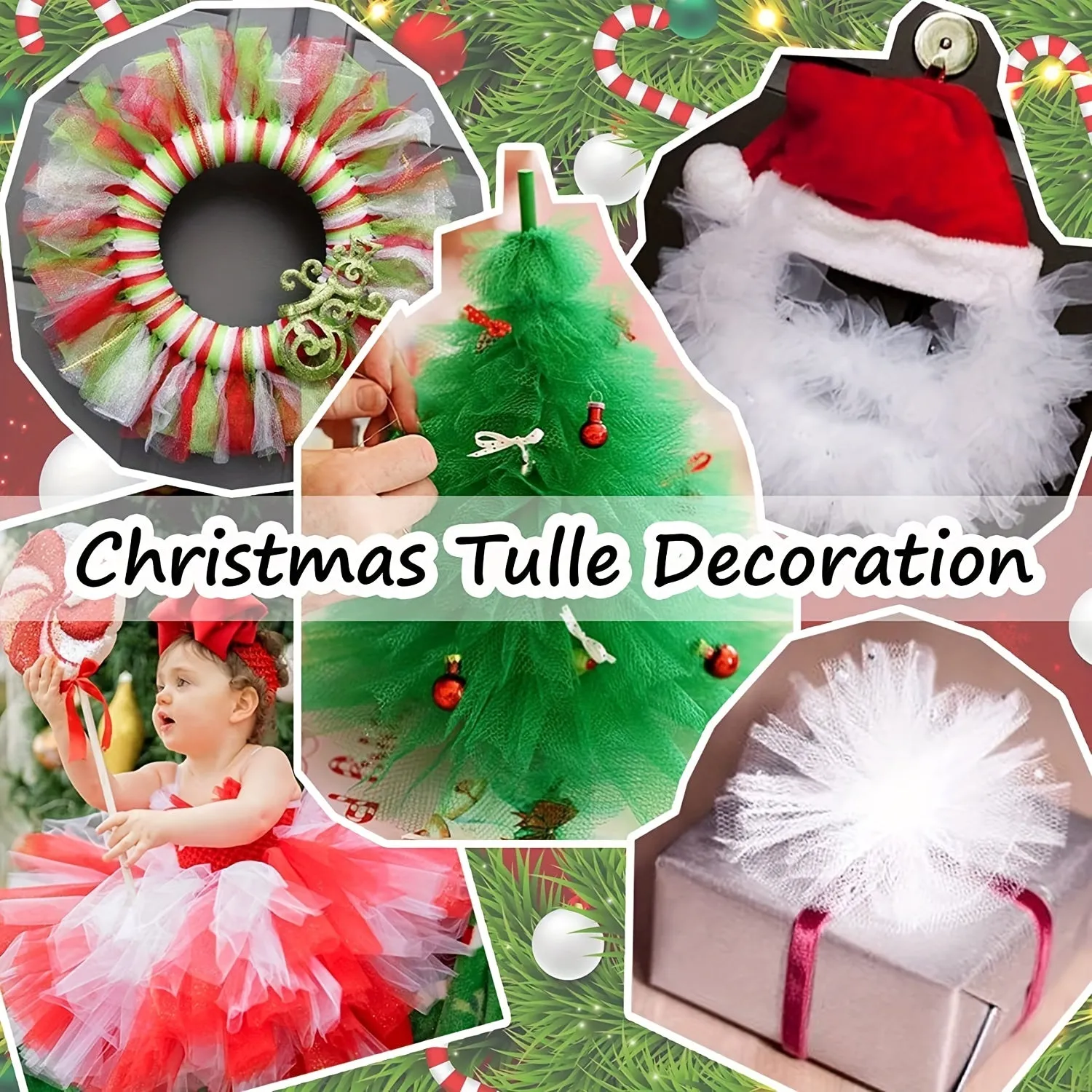 DIY White Tulle Fabric Perfect for Tutus Dresses and Decorations