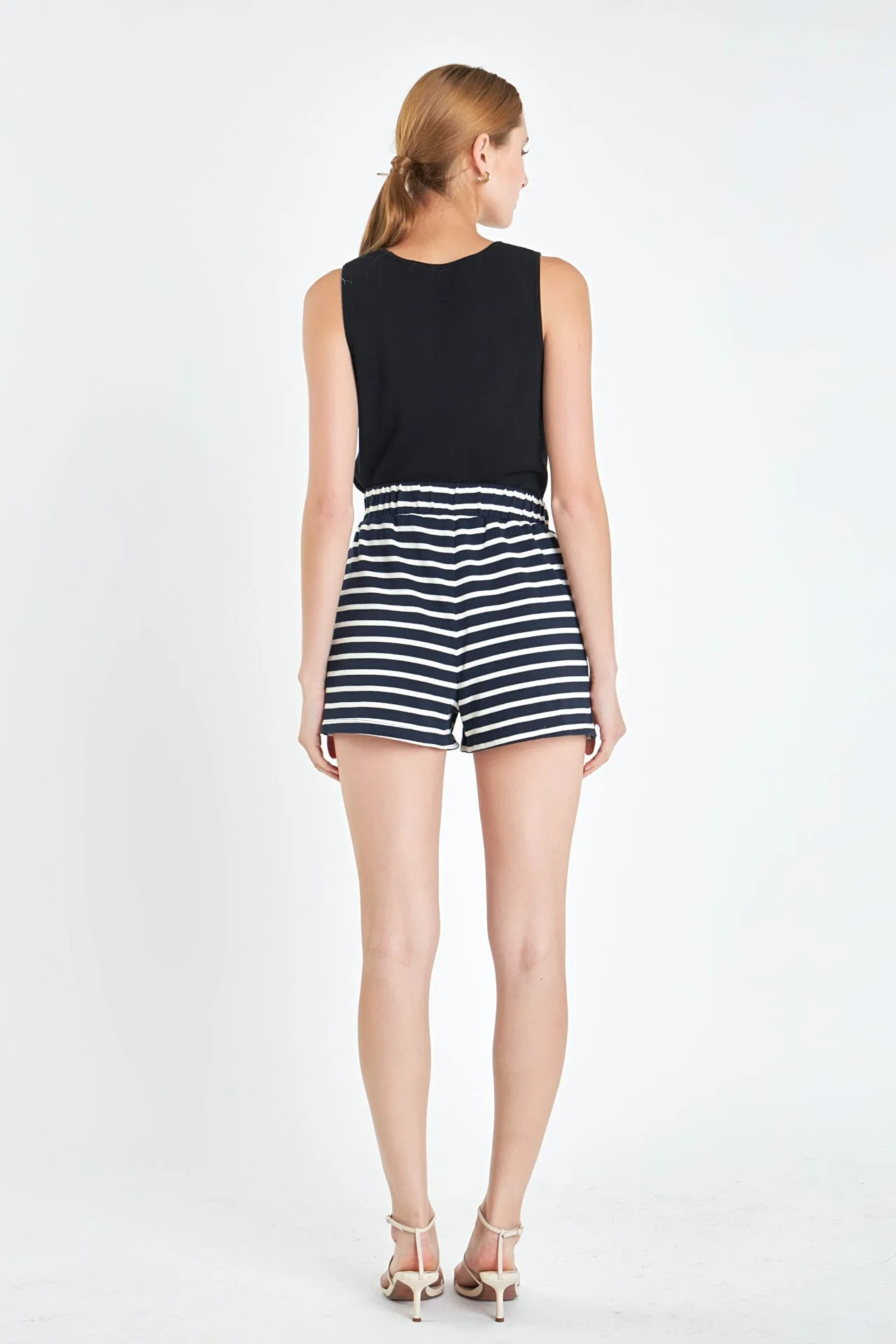 English Factory - Knit Striped Shorts