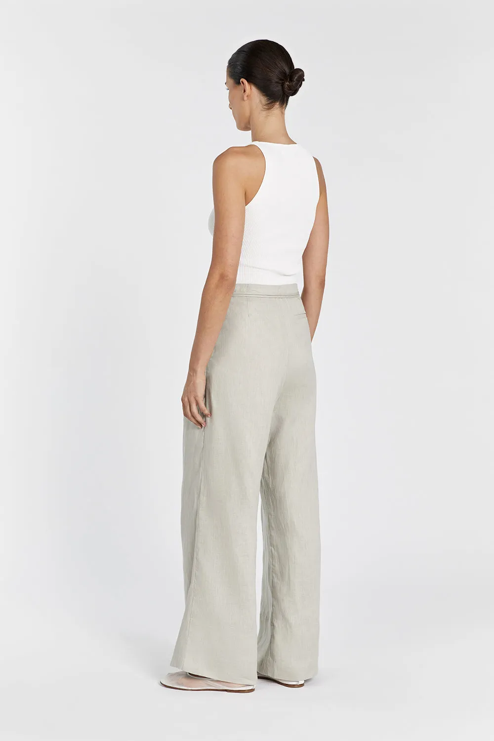 ENYO CHALK LINEN PANT