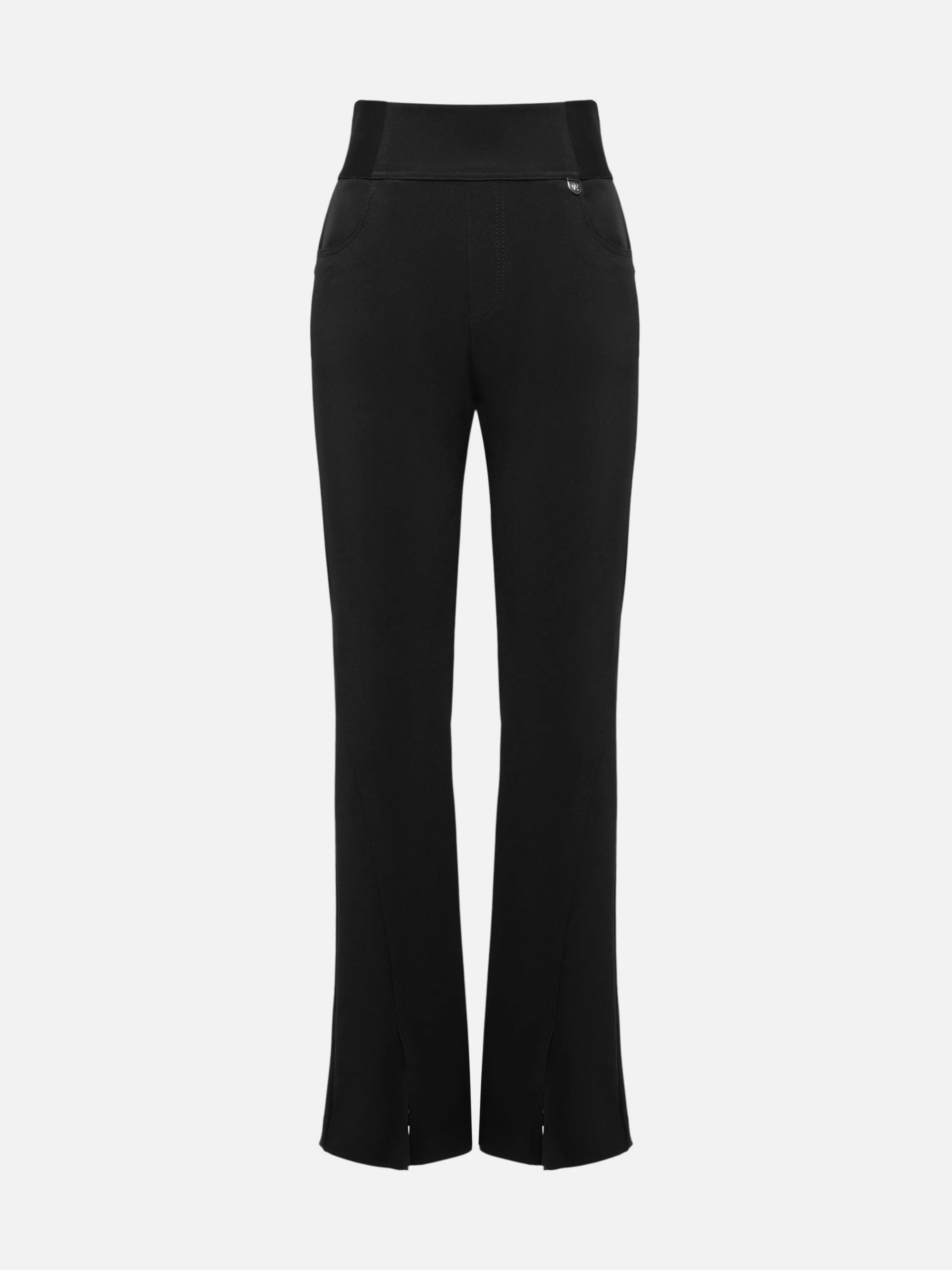 EP YAYING Black Flared-Leg Pants