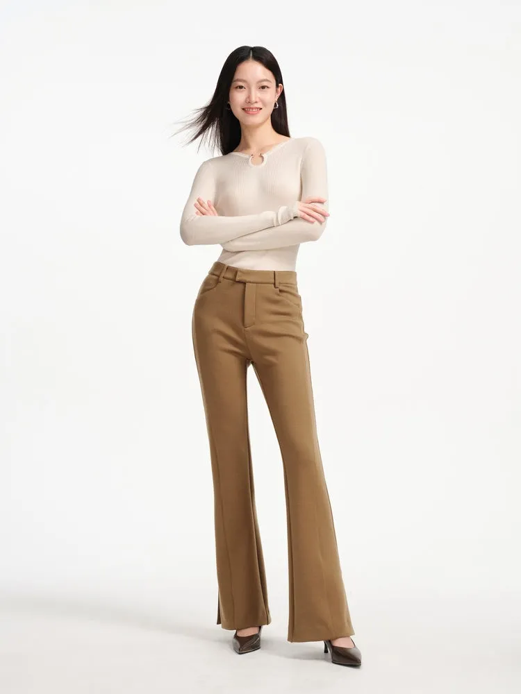 EP YAYING Flare-Leg Pants