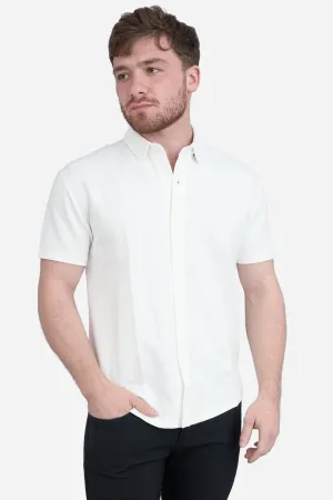 Flex Short Sleeve Button Down Shirt White