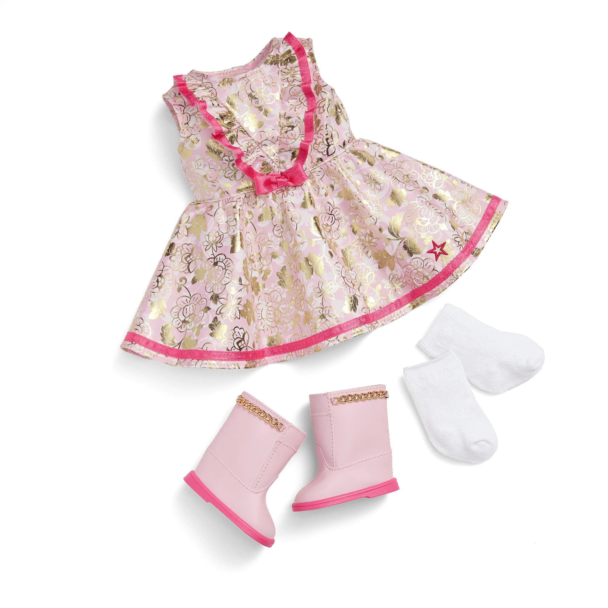 Floral Fashion Outfit for 18-inch Dolls