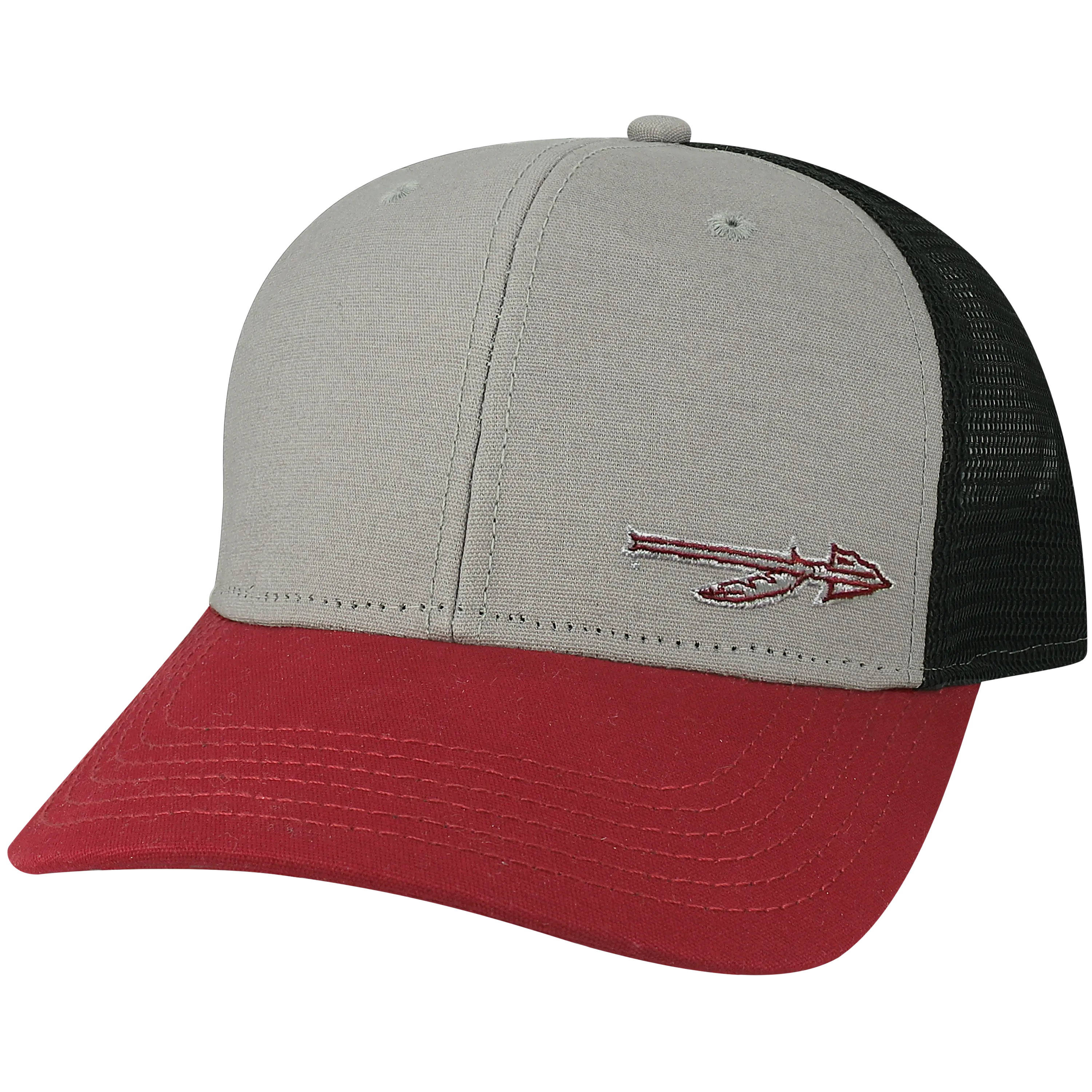 Florida State Seminoles Grey/Burgundy/Black Mid-Pro Snapback Adjustable Trucker Hat