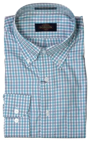 Gordon Men's 60s Cotton LS Button Down Dress Shirt #WB1809