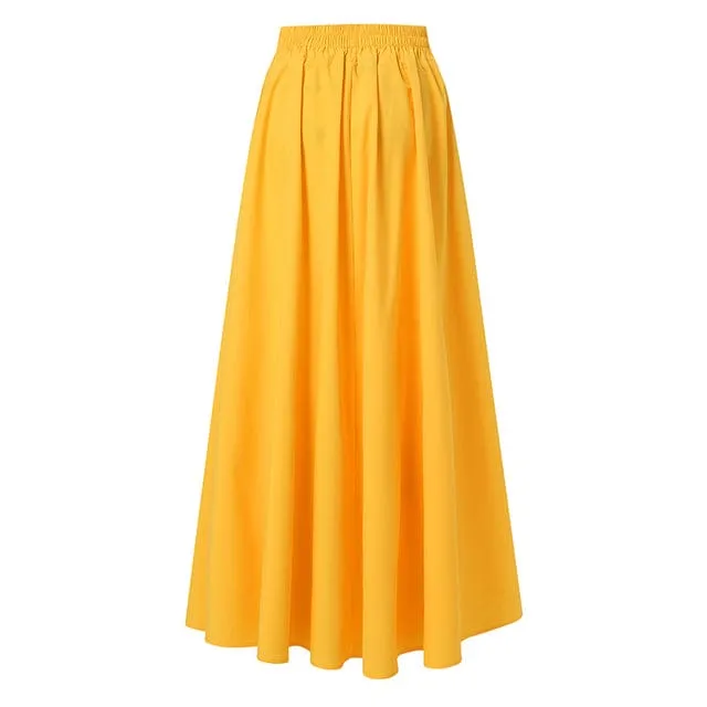 Gypsy Soul Pleated Maxi Skirt