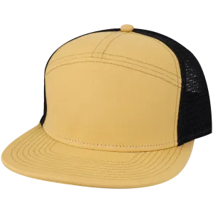 H7FB Hopback 7-Panel Flat Brim Trucker Hat