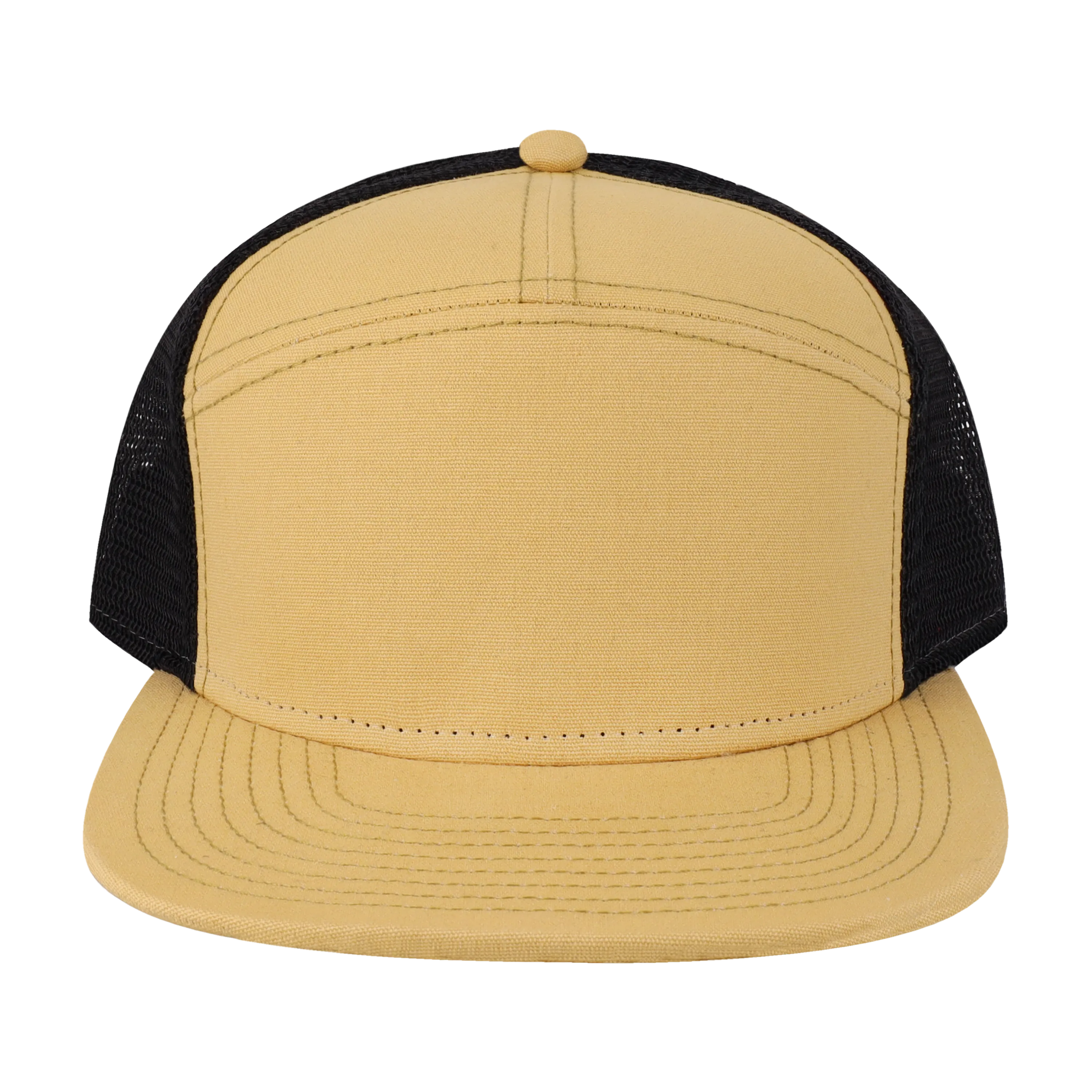 H7FB Hopback 7-Panel Flat Brim Trucker Hat