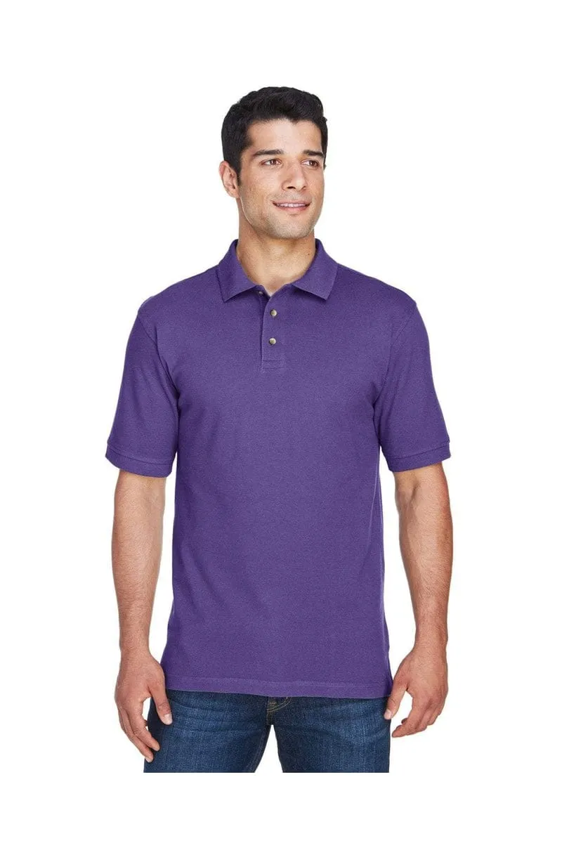 Harriton M200: Men's 6 oz. Ringspun Cotton Pique Short-Sleeve Polo, Basic Colors