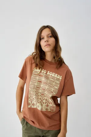 Interrupted Band T-Shirt Rust