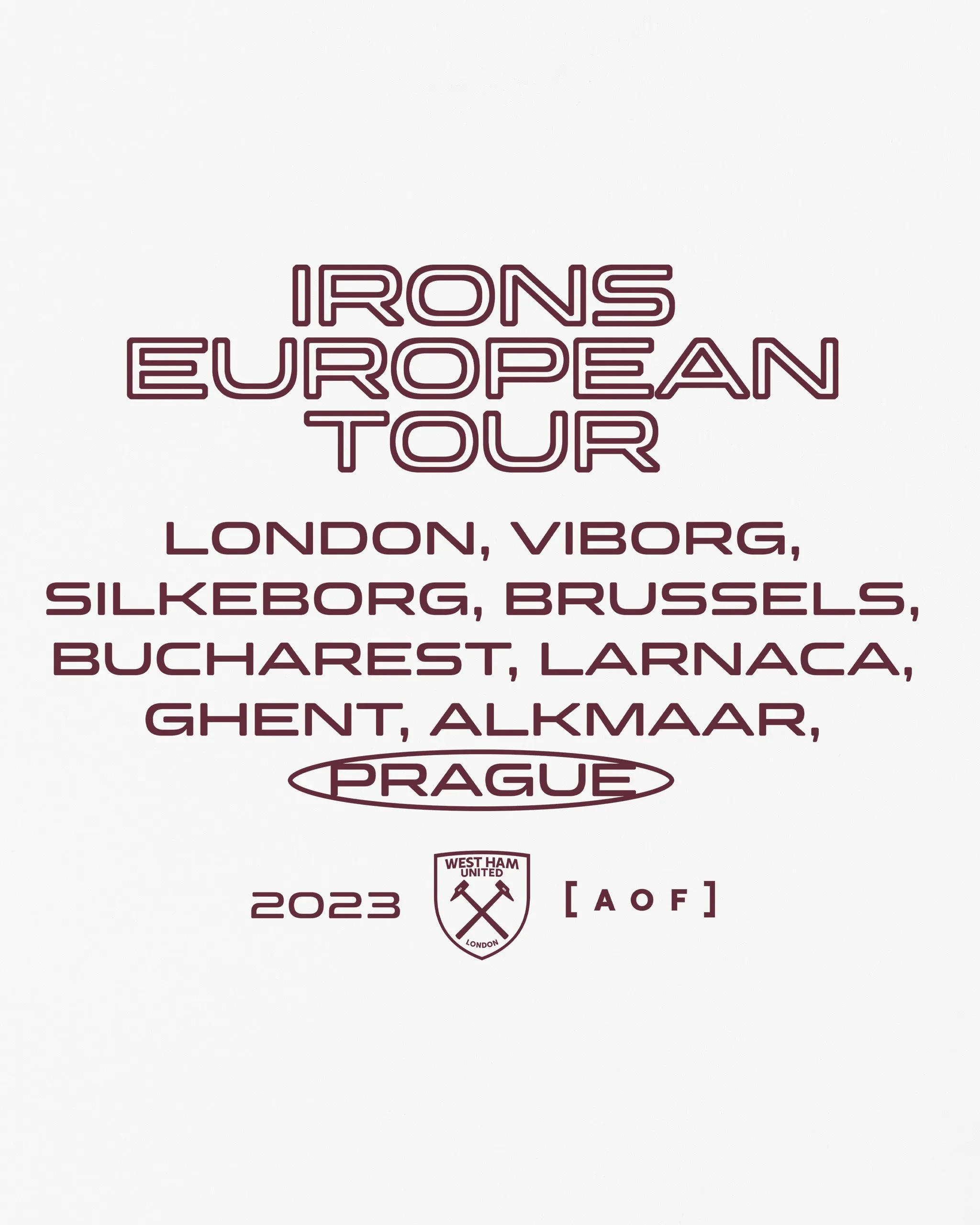 Irons European Tour - Crop Fit Tee