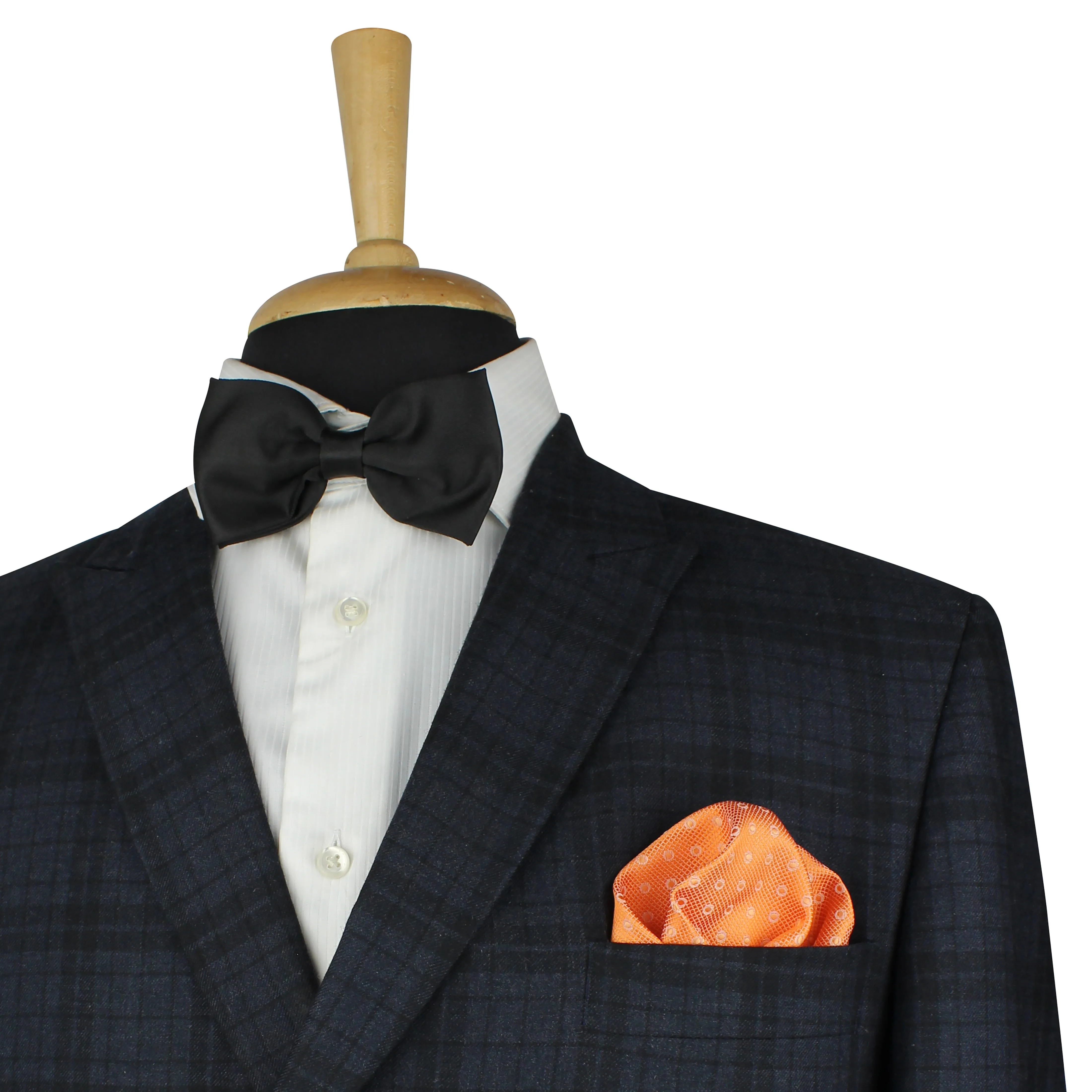 Kovove Orange Polka Dot Pocket Square For Men