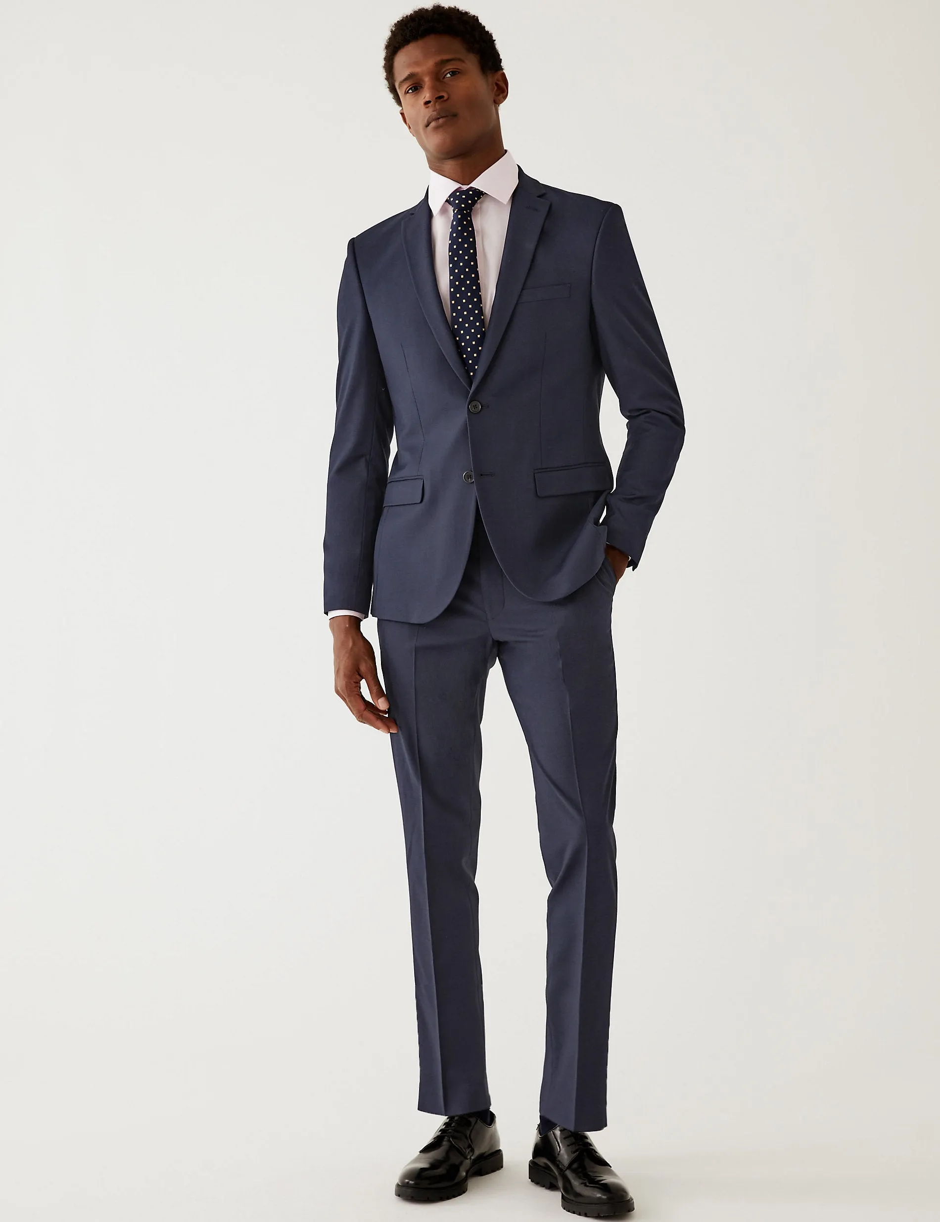 Marks & Spencer Slim Fit Stretch Jacket, Navy