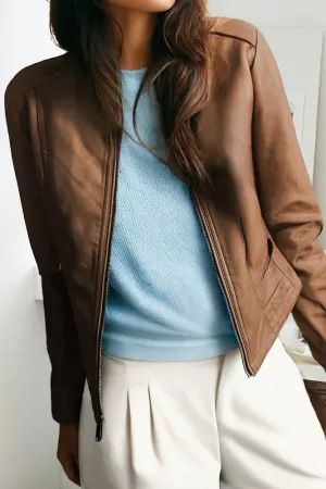 Member of the Band Bomber Jacket Chestnut