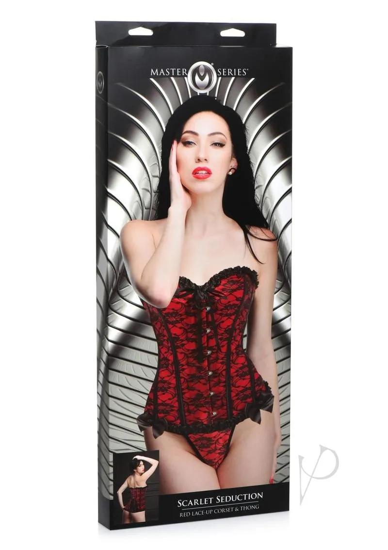 Ms Scarlet Seduction Corset Thong Md