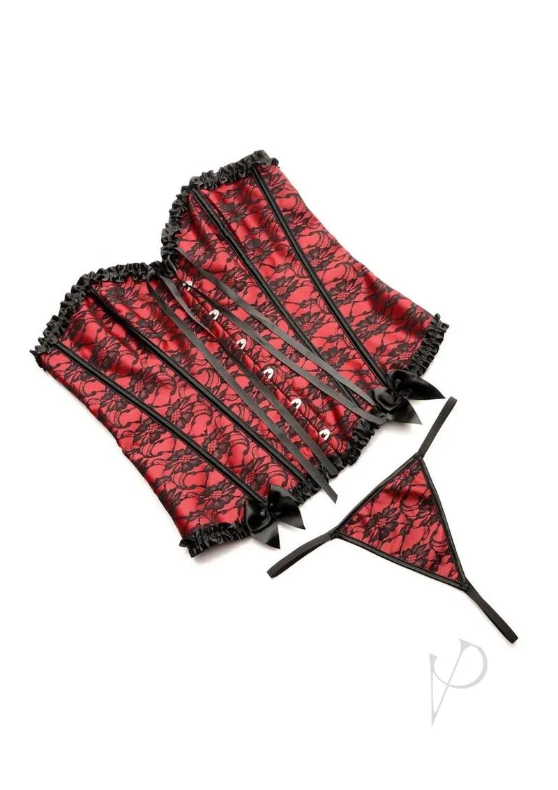 Ms Scarlet Seduction Corset Thong Md